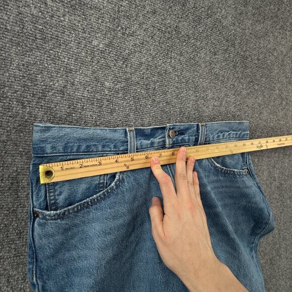 Levi's Premium Middy Straight Jeans Women 29 Blue Denim All Cotton Adult 31x30 - Picture 16 of 16